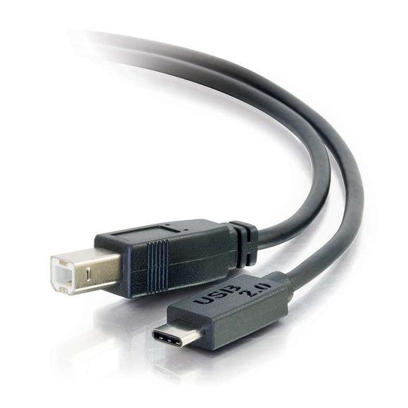 C2G / Cables To Go 28859 USB 2.0 USB-C to USB-B Cable Male/Male (6 Feet)