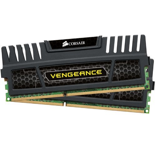 Corsair Vengeance 8 GB (2x4 GB) DDR3 1600 MHz (PC3 12800) 240-Pin DDR3 Memory Kit for Core i3, i5, i7 and Platforms SDRAM CMZ8GX3M2A1600C9