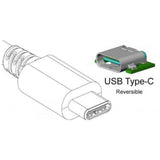 Techly USB-C 3.1 to DVI F Converter cable Adapter, Ultra Fast-5G USB to DVI-Resolutions up to 1080P-Reversible