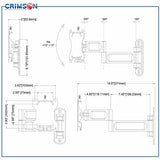 Articulating Arm/Tilt Wall Mount for 10" - 30" Screens