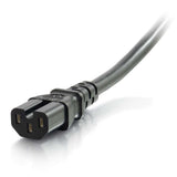 C2G/Cables To Go 10341 14AWG 250 Volt Power Cord (IEC C14 to IEC C15) Black (6 Feet)