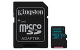 Kingston 128GB SDXC Canvas Go 90R/45W CL10 U3 V30