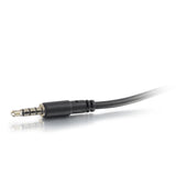 C2G 27394 4-Pin 3.5mm Microphone and Headphone Breakout Adapter Y-Cable (6 Inch)