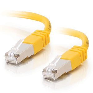 C2G 28709 Cat5e Cable - Snagless Shielded Ethernet Network Patch Cable, Yellow (100 Feet, 30.48 Meters)