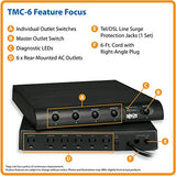 Tripp Lite TMC-6 Protect IT 6 Outlets 120V Surge Protector