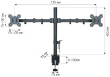 Dual Monitor Desk Stand, 13-27