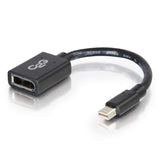 C2G/Cables to Go 54303 Mini DisplayPort Male to DisplayPort Female Adapter Converter (6-Inch)