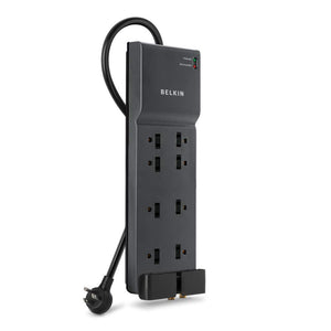 Belkin 6-Outlet Home and Office Power Strip Surge Protector with 4-Foot Power Cord, 720 Joules (BE106000-04)