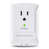 CyberPower CSP100TW 900 Joule Professional 1-Outlet Surge Protector Wall Tap