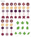 Cricut 2001094 Flower Shoppe Cartridge