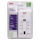 APC P8GT 8 Outlets 120V Power-Saving Home/Office SurgeArrest with Phone Protection