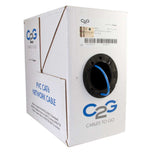 C2G 56015 Cat6 Bulk Unshielded (UTP) Ethernet Network Cable with Solid Conductors, Riser CMR-Rated, TAA Compliant, Blue (500 Feet, 152.4 Meters)