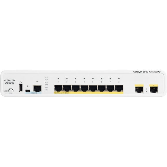 Cisco 2960 8-Port 10/100 Catalyst Switch (WS-C2960C-8TC-S)