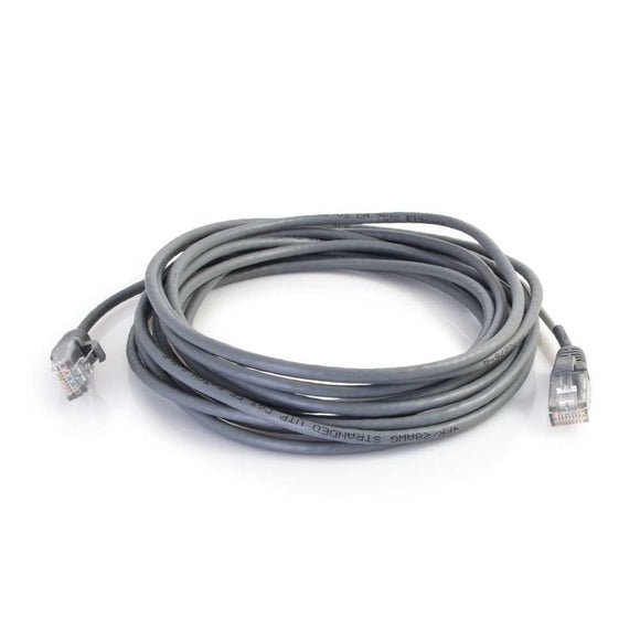 C2G 01052 Cat5e Cable - Snagless Unshielded Slim Ethernet Network Patch Cable, Gray (15 Feet, 4.57 Meters)