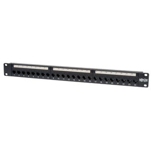 Tripp Lite N054-024 Cat5e Feedthrough Patch Panel, 1U - 24 Port