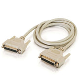 C2G 02644 DB25 F/F Serial RS232 Extension Cable, Beige (6 Feet, 1.82 Meters)