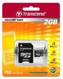 Transcend 2 GB microSD Flash Memory Card TS2GUSD