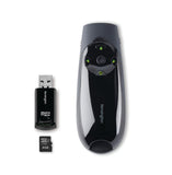 Kensington Expert Wireless Presenter with Green Laser Pointer, Cursor Control, Backlit Joystick and 4GB Memory (K72427AM)