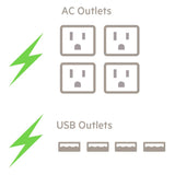 Belkin Boost Charge 8-Port Charging Station (USB/AC) - Multiple USB Charging Station/AC Charging Station for Conference Rooms and Public Spaces