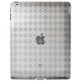 Amzer AMZ90783 Luxe Argyle High Gloss TPU Soft Gel Skin Case for Apple Ipad 2 (Clear)