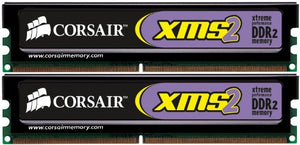 Corsair XMS2 2GB ( 2 X 1GB ) PC2-6400 800MHz 240-pin DDR2 CL5 Dual Channel Desktop Memory Kit