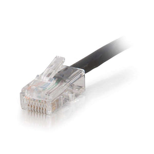 C2G 10ft Cat5e Non-Booted UTP Unshielded Network Patch Cable - Plenum CMP-Rated - Black 15255