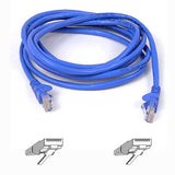 Belkin 3ft CAT5e Ethernet Patch Cable Snagless, RJ45, M/M, Blue - Patch cable - RJ-45 (M) to RJ-45 (M) - 3 ft - UTP - CAT 5e - snagless, stranded - blue - B2B - for Omniview SMB 1x16, SMB 1x8, OmniView IP 5000HQ, OmniView SMB CAT5 KVM Switch