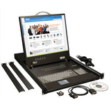 Tripp Lite B040-016-19 16 Port VGA KVM Console with 19 Inch LCD Monitor Keyboard Touchpad