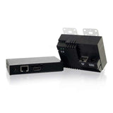 C2G 29218 4K UHD HDMI and VGA + Stereo Audio to HDMI HDBaseT over Cat5 Extender Kit, TAA Compliant