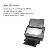 Xerox Scanners XDM31255M-WU Documate 3125 Duplex Color Scanner for Pc and Mac