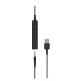 SENNHEISER SC 135 USB (508316) - Single-Sided (Monaural) Headset for Business Professionals | with HD Stereo Sound, Noise-Canceling Microphone, & USB Connector (Black)