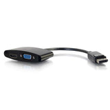 C2G/ Cables to Go 28273 Displayport Male to HDMI or VGA Female Adapter Converter 8" Black
