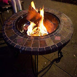 Uniflame Wad820Sp 34-Inch Slate & Marble Firepit with Copper Accents