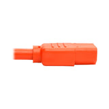 Tripp Lite P004-006-AOR Standard Computer Power Extension Cord, 10A, 18 AWG (IEC-320-C14-IEC-320-C13), Orange, 6'