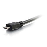 C2G 27423 Micro USB Cable - USB 2.0 A Male to Micro-USB B Male Cable, Black (1 Foot, 0.3 Meters)