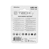 TECHly  AA Super Alkaline Batteries- 4 Pack- High Performance