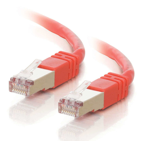 C2G 27252 Cat5e Cable - Snagless Shielded Ethernet Network Patch Cable, Red (7 Feet, 2.13 Meters)