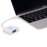 C2G 30003 USB-C to 4K UHD HDMI or VGA Audio/Video Adapter Kit for Apple MacBook, White