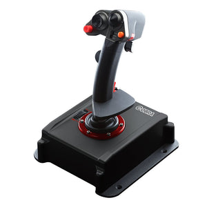 Flashfire Cobra V5 Flight Simulation Joystick with Hall Sensor Technology, Dedicated Throttle Control