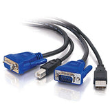 C2G 14175 USB 2.0 + SXGA KVM Cable, Black (6 Feet, 1.82 Meters)