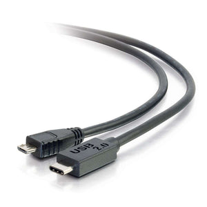 C2G / Cables To Go 28850 USB 2.0 USB-C to USB Micro-B Cable Male/Male (3 Feet)