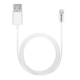 Amzer MFi Certified 1.8m Sync and Charge Lightning to USB Cable - Retail Packaging - White