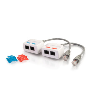 C2G 37049 RJ45 Network Combiner Kit, White