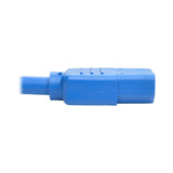 Tripp Lite P004-006-ABL Standard Computer Power Extension Cord, 10A, 18 AWG (IEC-320-C14-IEC-320-C13), Blue, 6'