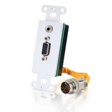 Rapidrun Hd15 3.5 Audio Wallplate Wht