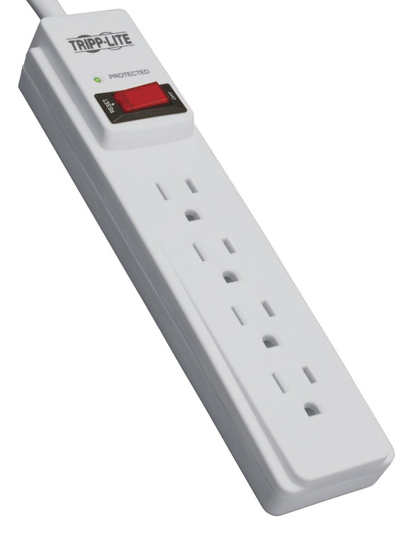 Tripp Lite TLP404 4-Outlet Surge Protector, 390 Joules