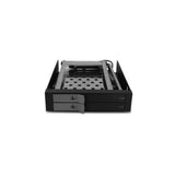 Vantec 2.5-Inch Dual Bay Tray Less SATA III-6G Mobile Rack (MRK-225S6-BK)