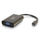 C2G 41359 Micro HDMI Male to VGA and Stereo Audio Female Adapter Converter, Black