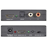 Techly Extractor Audio Extractor HDMI Spdif + RCA R/L, (IDATA HDMI)