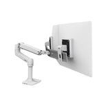 Ergotron 45-489-216 LX Desk Mount Dual Direct Arm in White for 2-11 lbs Monitors